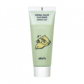 SKIN79 Upokojujúca krémová pleťová maska Animal Color Clay Mask Angry Cat 70ml