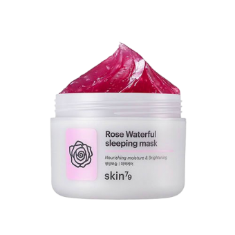 SKIN79 Rozjasňujúca exfoliačná pleťová maska z ruží  Rose Waterfull Sleeping Mask 100ml
