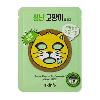 SKIN79 Ukľudňujúca pleťová maska Animal Mask - For Angry Cat 23g