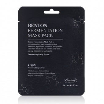 BENTON Vyživujúca látková pleťová maska Fermentation Mask Pack 20g