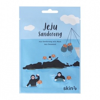 SKIN79 Omladzujúca pleťová maska z morských rias Jeju Sandorong Jelly Mask - Jeju Seaweed 33 ml