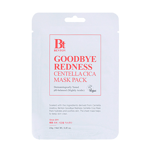 BENTON Upokojujúca pleťová maska Goodbye Redness Centella Cica Mask Pack 23g